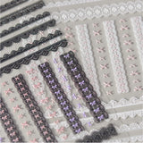 Coquette Lace Trim 5D Nail Art Stickers