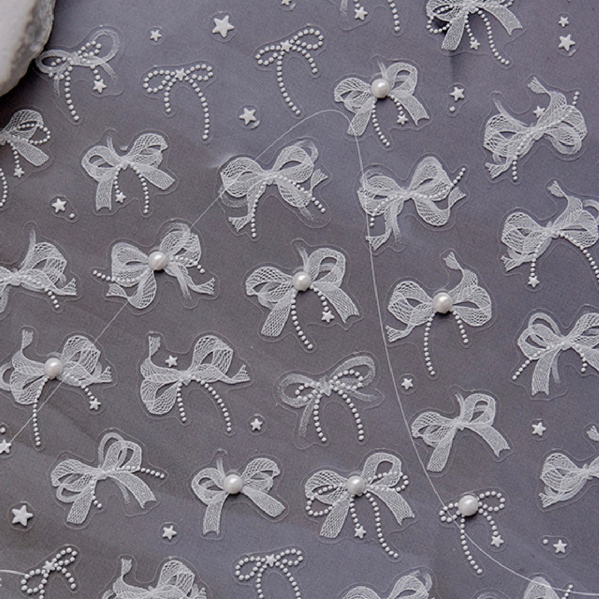 Romantic Coquette Ruffles Nail Art Stickers