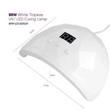 Trapeze 88W Gel Nail UV/LeD Curing Lamp