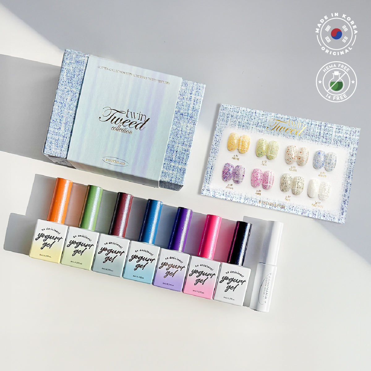YOGURT NAIL 8 Colours Twin Tweed