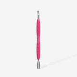Manicure Pusher Gummy with Silicone Handle UNIQ 10 TYPE 4.2 (Rounded Narrow Pusher and Bent Blade)