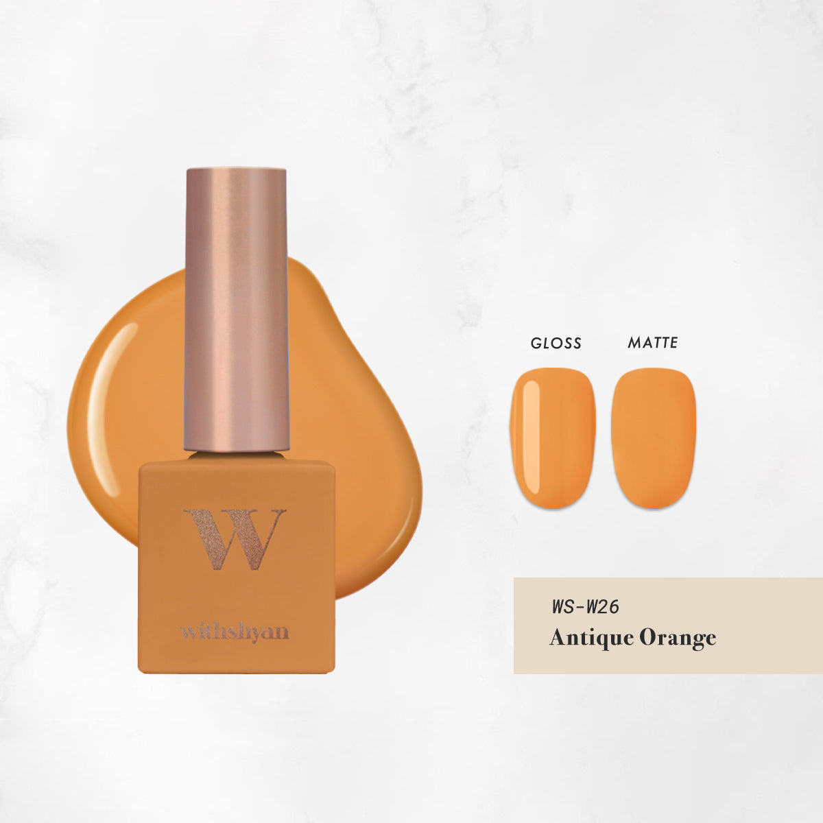 WithShyan WithGel Solid Series, WS-GEL-W26 Antique Orange
