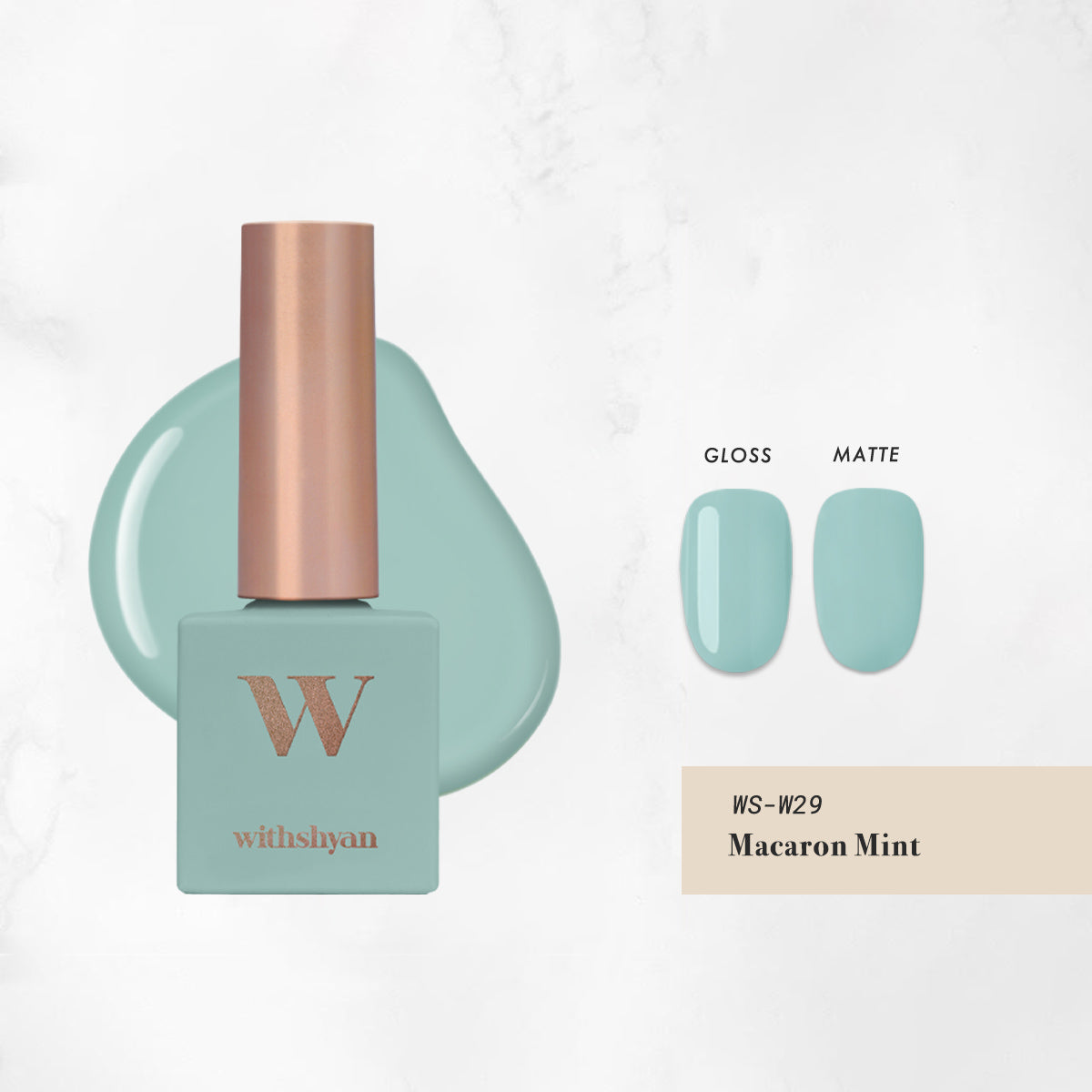 WithShyan WithGel Solid Series, WS-GEL-W29 Macaron Mint