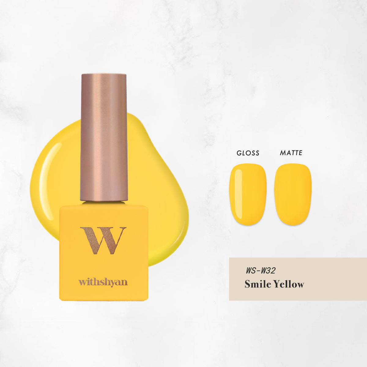 WithShyan WithGel Solid Series, WS-GEL-W32 Smile Yellow