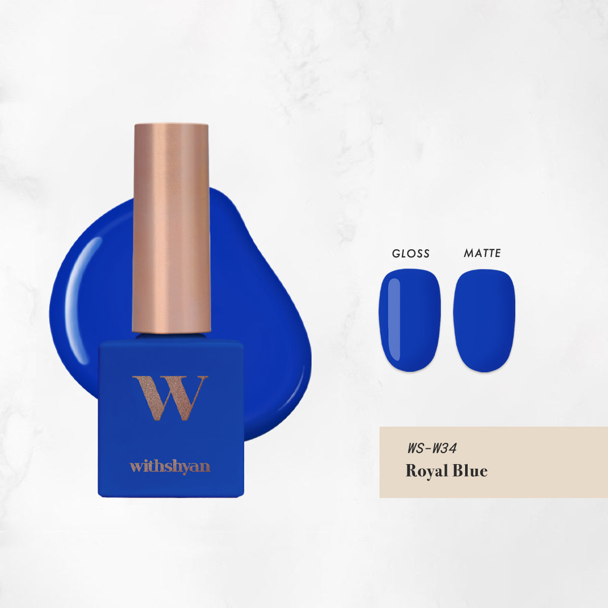 WithShyan WithGel Solid Series, WS-GEL-W34 Royal Blue