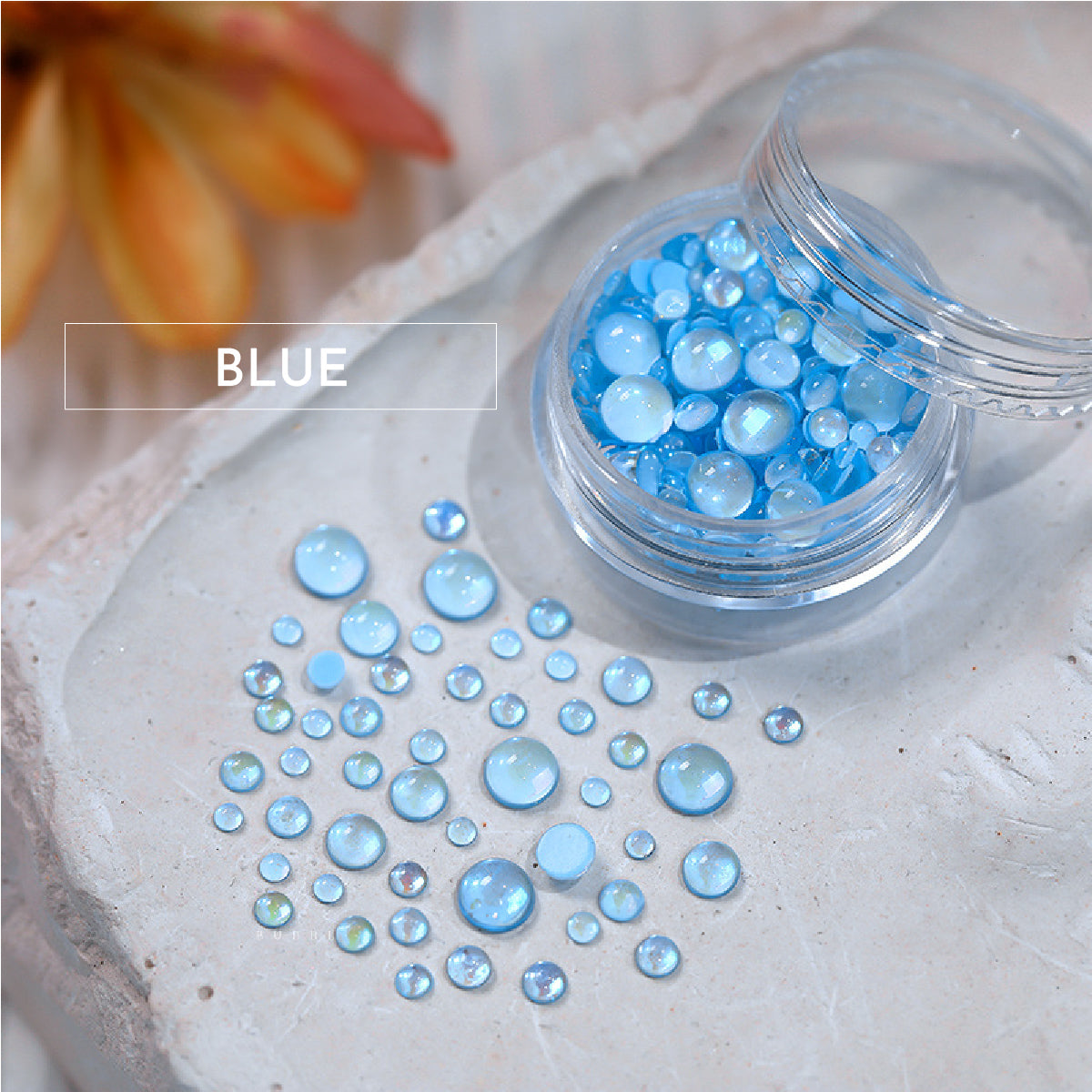 Dreamy Bubbles Iridescent Flatback Beads