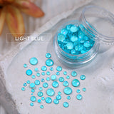 Dreamy Bubbles Iridescent Flatback Beads