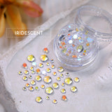 Dreamy Bubbles Iridescent Flatback Beads