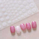 White Ombré  Nail Art Stickers