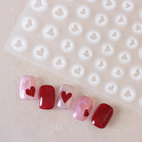 White Ombré  Nail Art Stickers