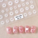 White Ombré  Nail Art Stickers