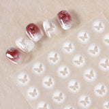 White Ombré  Nail Art Stickers