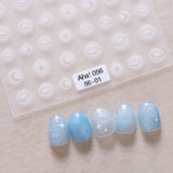 White Ombré  Nail Art Stickers