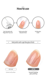 WithShyan 3-in-1 Mega Shine Top Coat How To Use