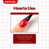 Withshyan Non-Wipe Matte Top Gel Coat 10ml