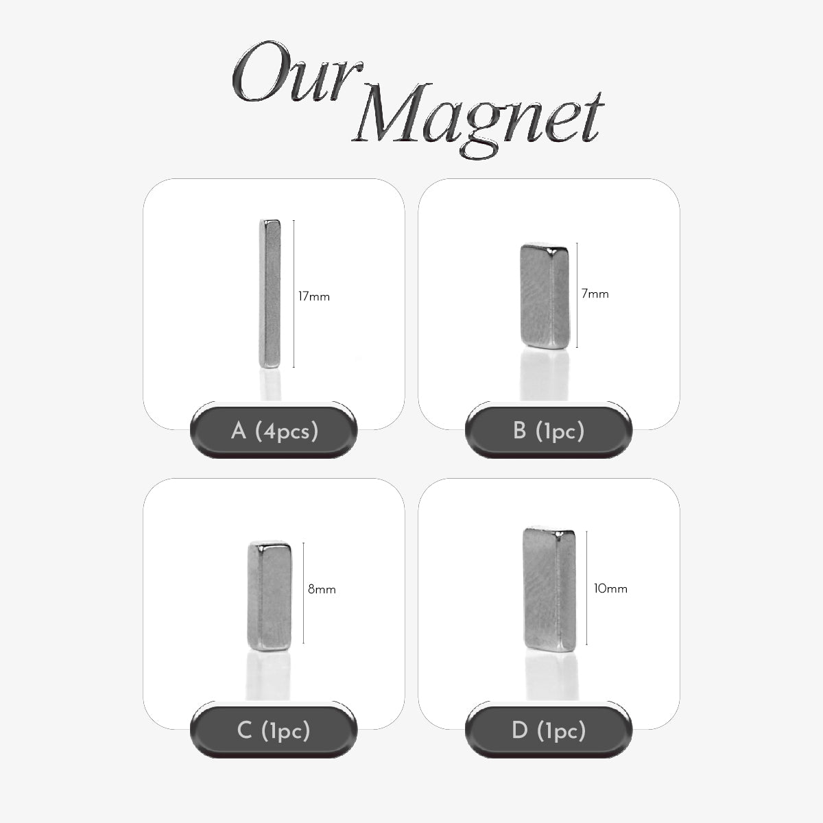 Mini Magnets Set / 7pcs