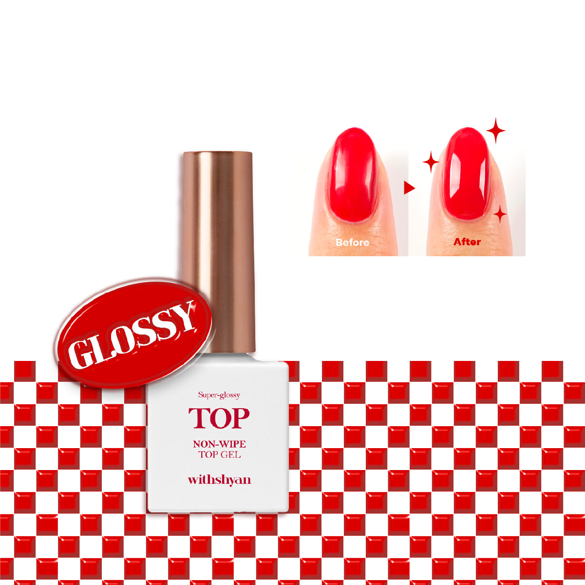 Withshyan Non-Wipe Top Gel Coat 10ml