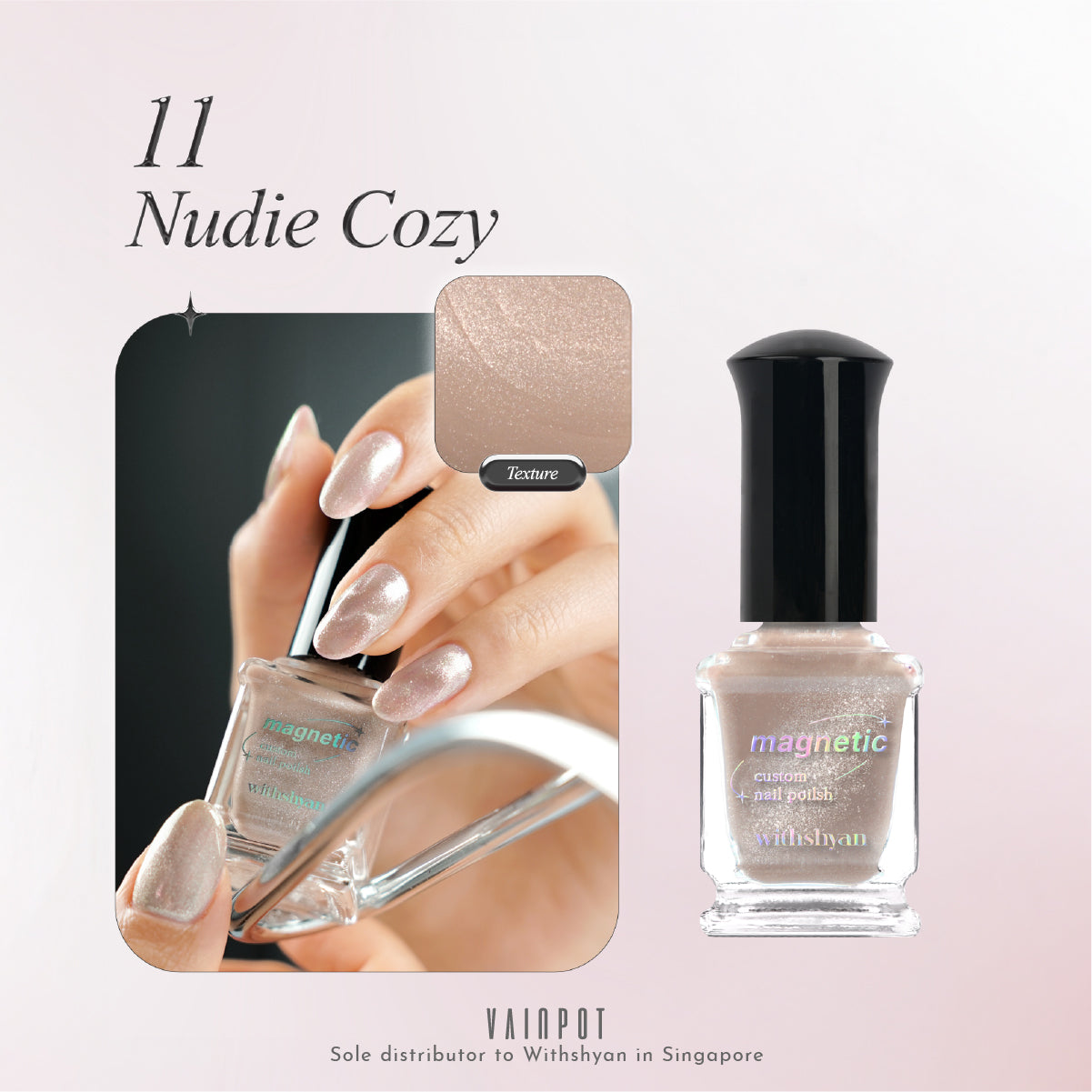Magnetic Nail Polish / Air Dry