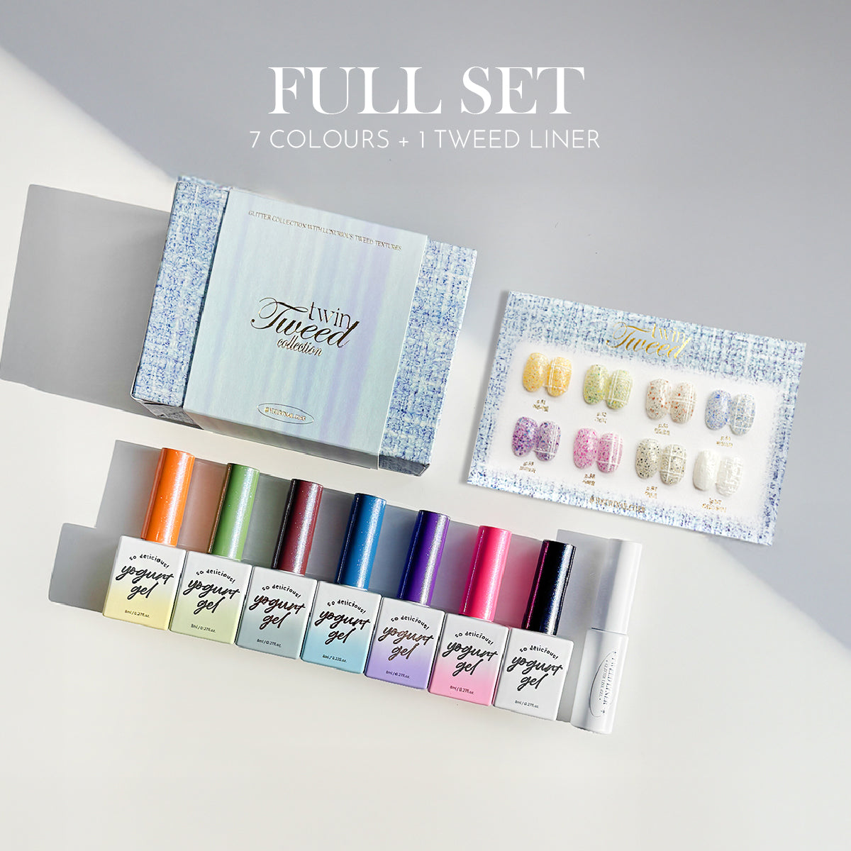 YOGURT NAIL 8 Colours Twin Tweed
