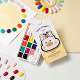 NAIL & YOLLY Doodle Duck Drawing Gel Palette / 18 Colours