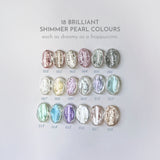 NAIL & YOLLY Frappuccino Shimmer Pearl Gel Palette / 18 Colours
