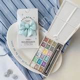 NAIL & YOLLY Frappuccino Shimmer Pearl Gel Palette / 18 Colours