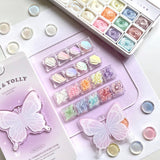 Nail & Yolly Luminous Glow Texture Gel Palette / 18 Colours