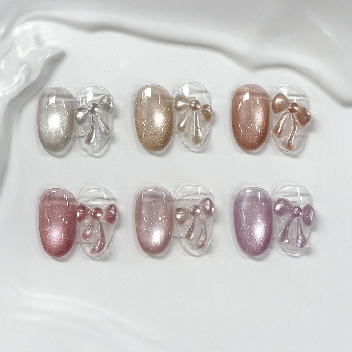 YOGURT NAIL Jeweling Collection / 6 Dual Effect Magnetic Cateye