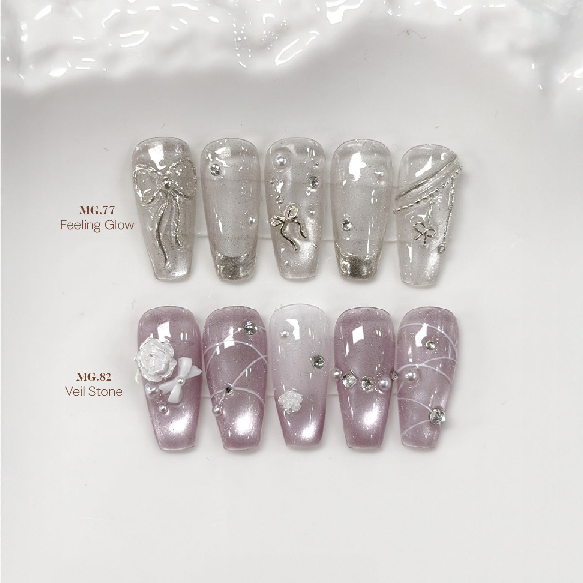 YOGURT NAIL Jeweling Collection / 6 Dual Effect Magnetic Cateye