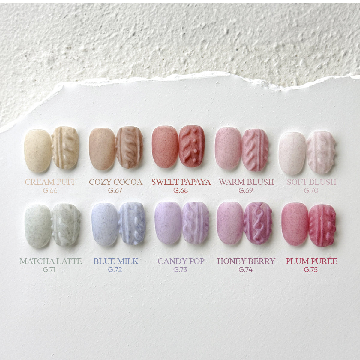 YOGURT NAIL Muffler Collection / 10 Velvet Gel