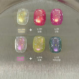 YOGURT NAIL Sugar Glass Magnetic Gel Collection / 4 Colours