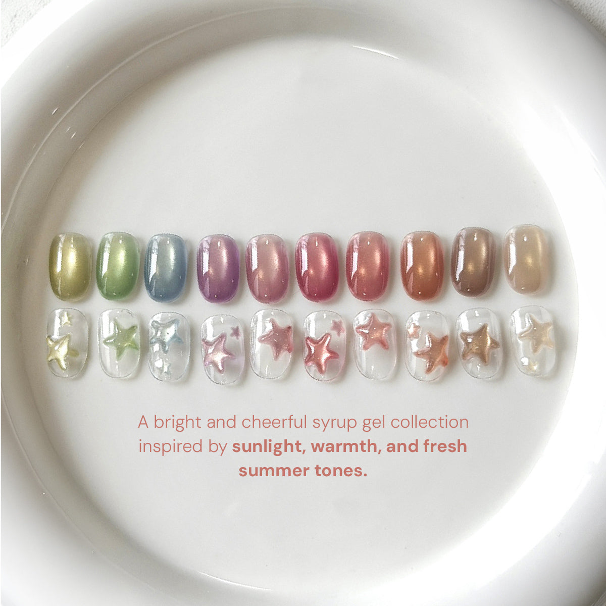 YOGURT NAIL Sunshine Magnetic Cat Eye Collection / 10 Colours
