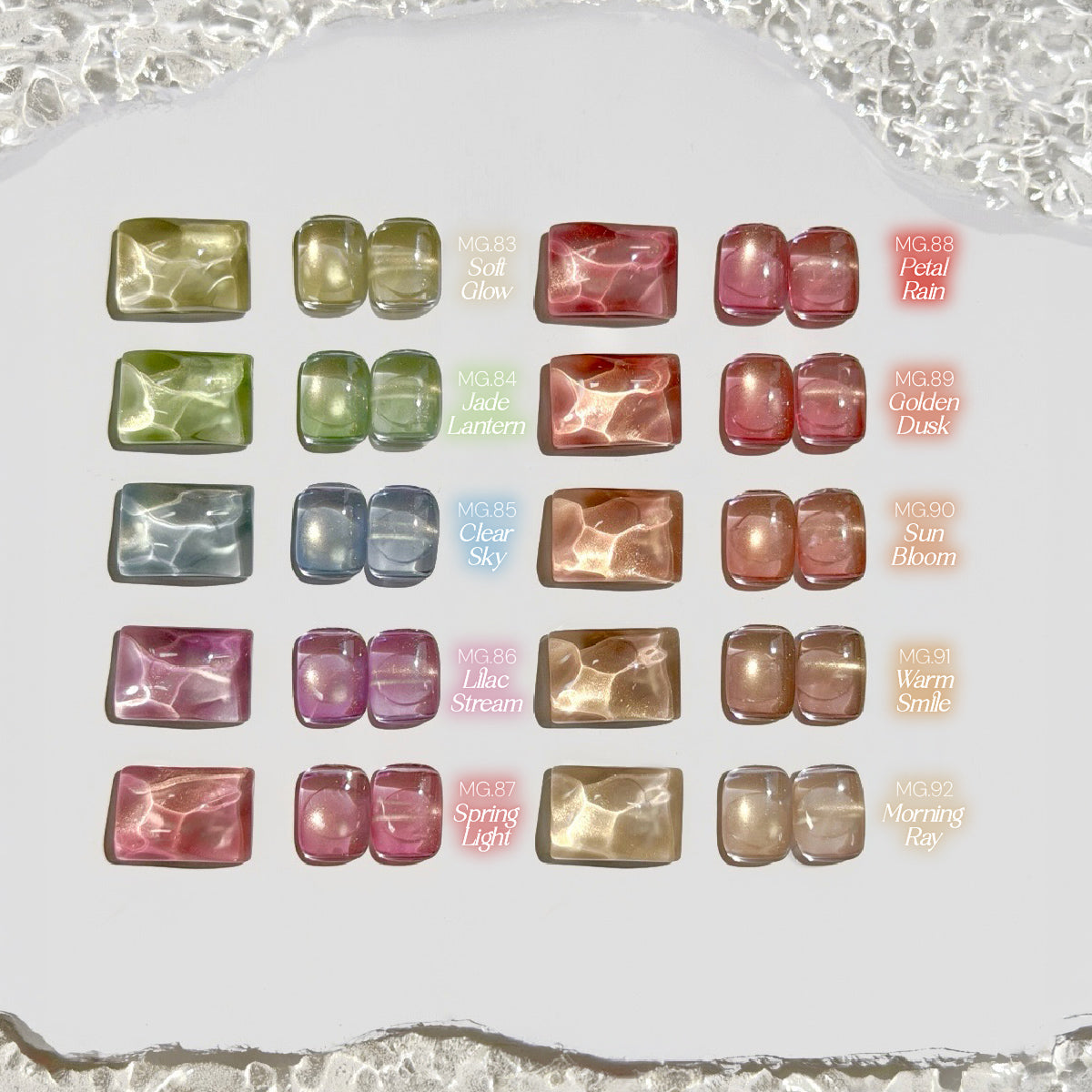 YOGURT NAIL Sunshine Magnetic Cat Eye Collection / 10 Colours