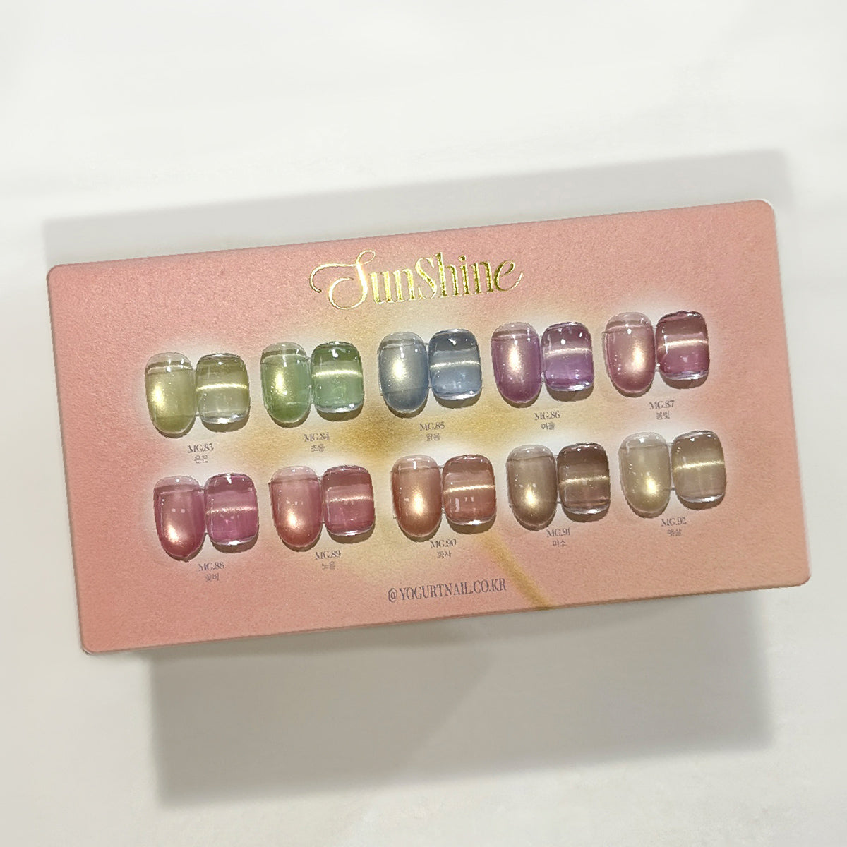 YOGURT NAIL Sunshine Magnetic Cat Eye Collection / 10 Colours