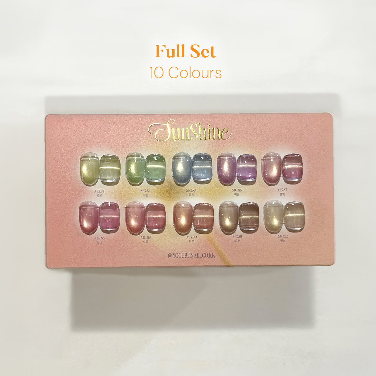 YOGURT NAIL Sunshine Magnetic Cat Eye Collection / 10 Colours
