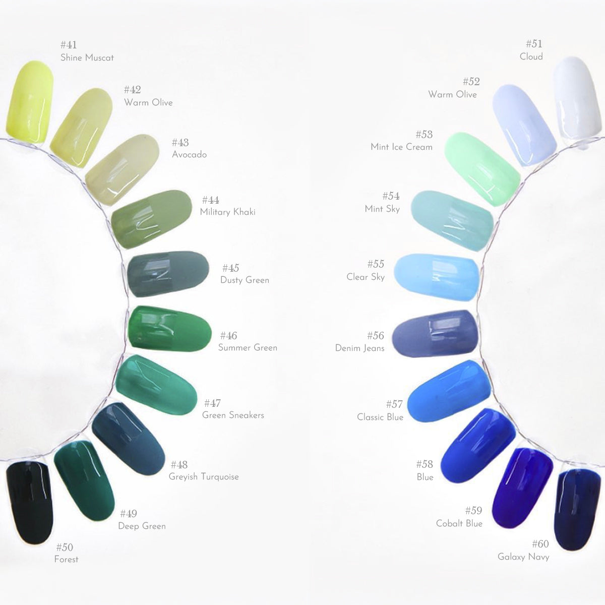 YOGURT NAIL 90 Colours Grosery Full Set