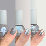 Water Based Nail Polish - Silvers & Greys