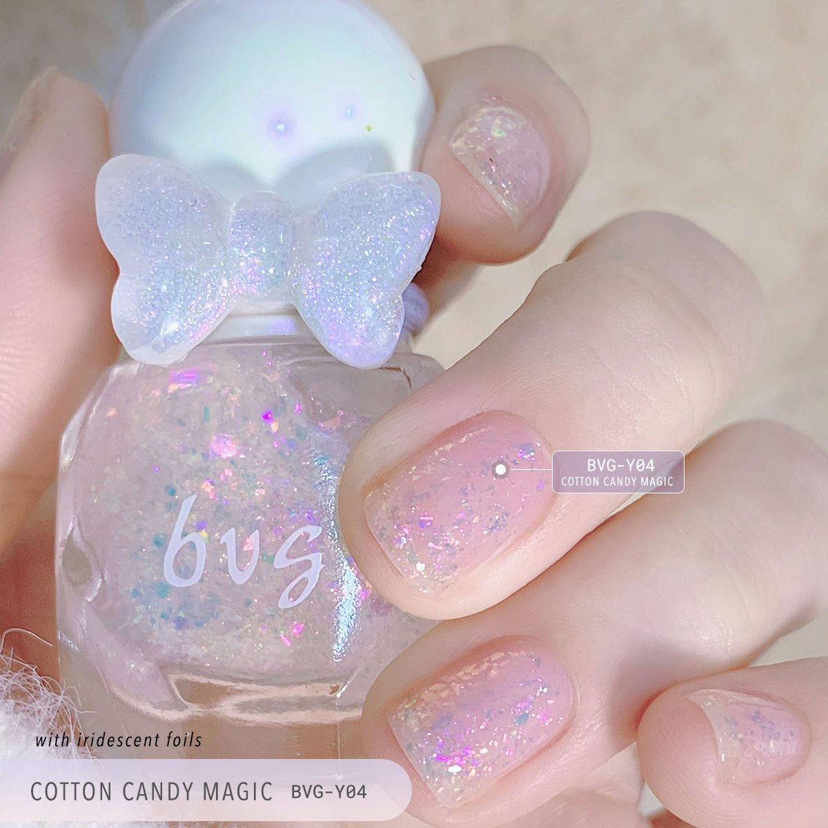 BVG Y04 Cotton Candy Magic Nail Polish