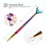 Mermaid Tail 03 Stripette Art Brushes