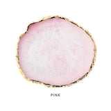 Pink Resin Agate Nail Art Mixing Palette 