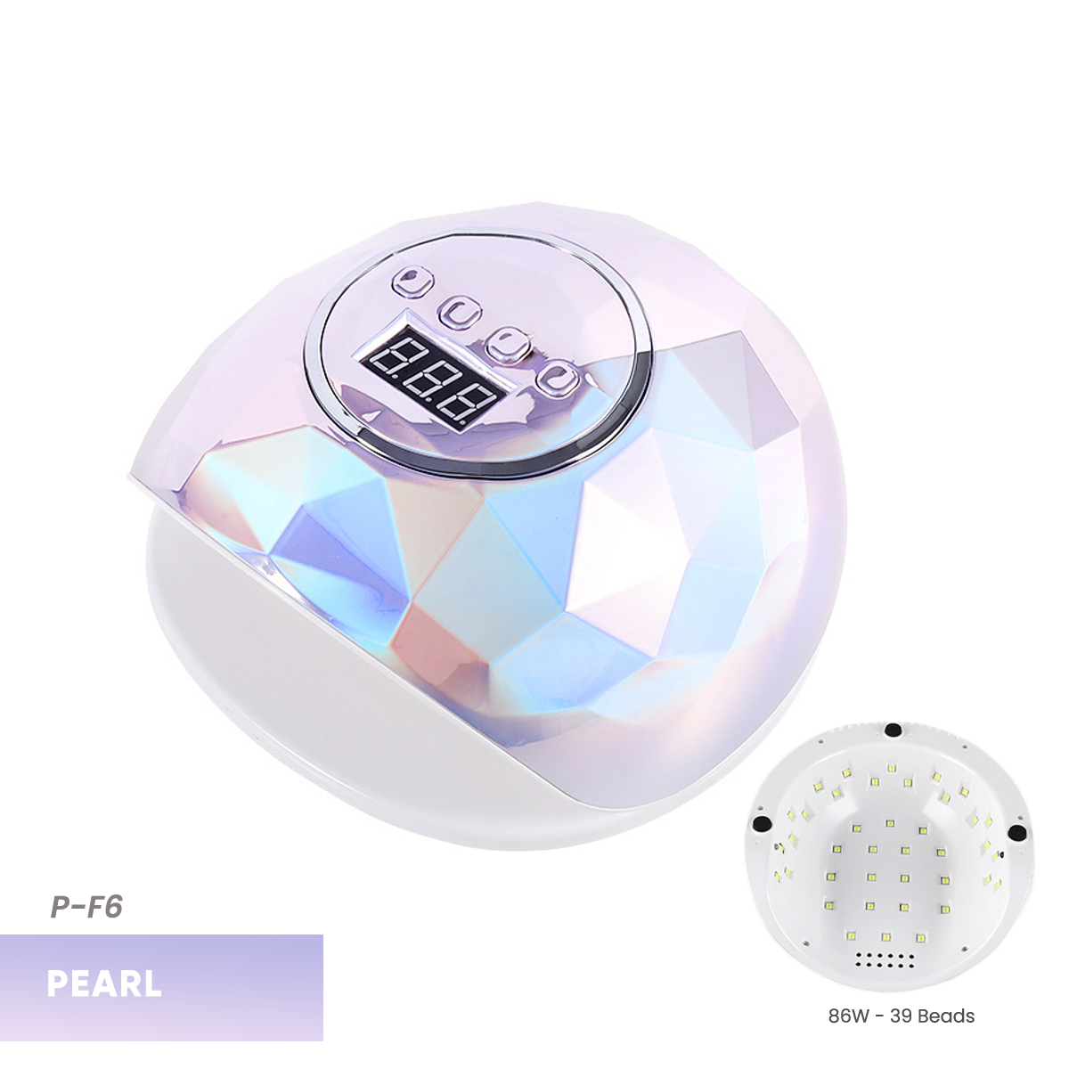 P-F6-Pearl Prismatic 86W UV LED Curing Lamp